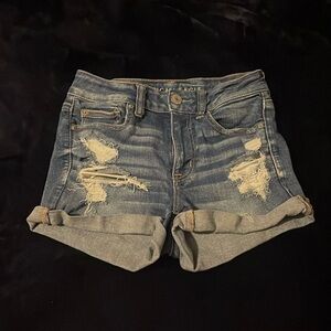 American Eagle Dark Blue Jean Shorts
